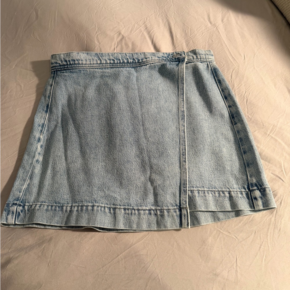 Paige denim wrap skirt. Worn once. Excellent condition.